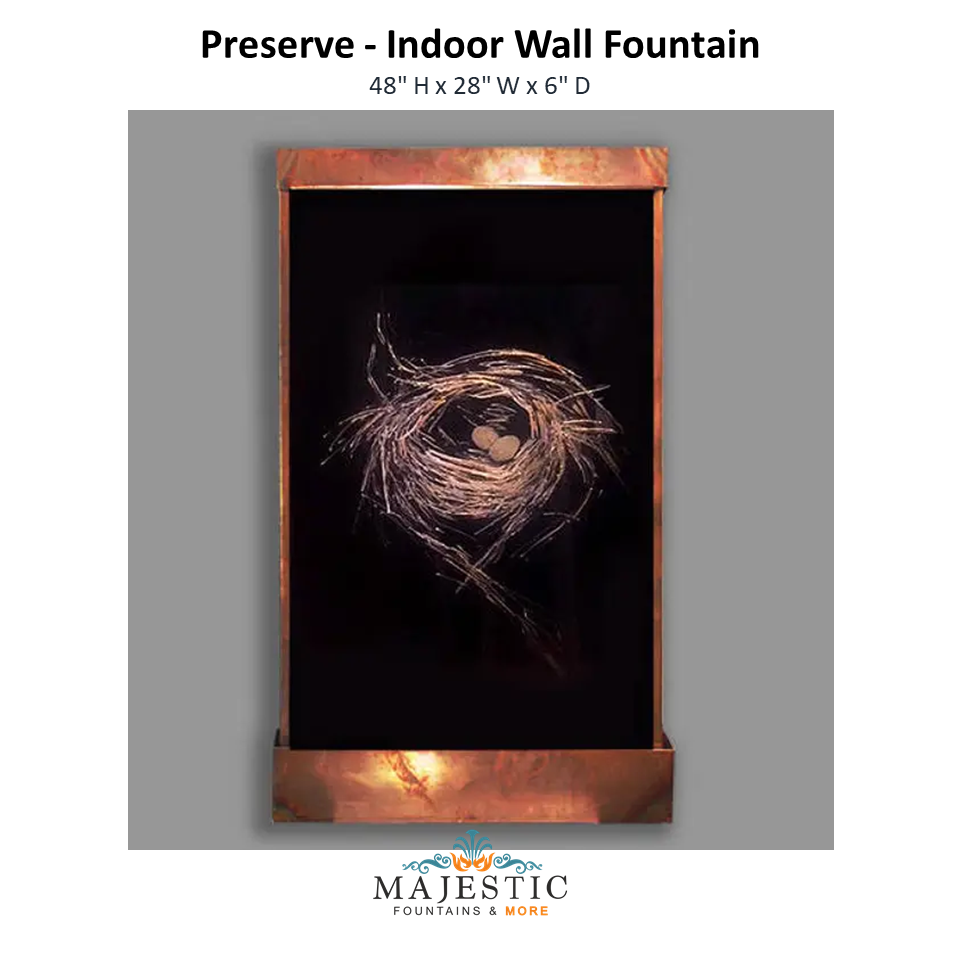 Harvey Gallery Preserve - Indoor Wall Fountain - Majestic Fountains