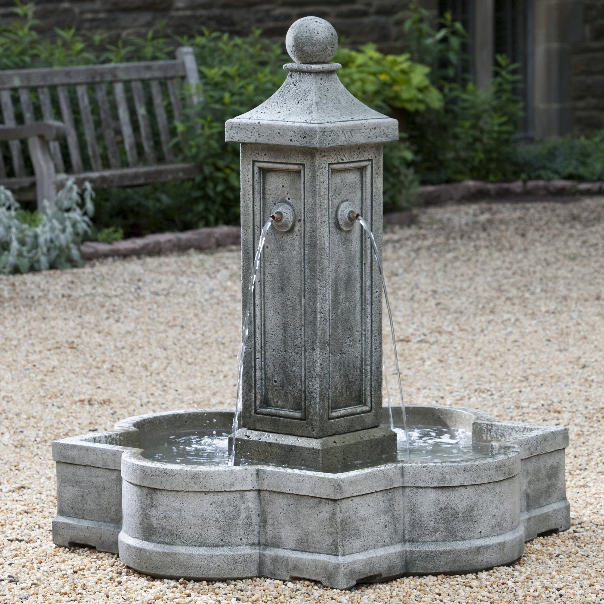 Provence Fountain in Cast Stone by Campania International FT-143 - Majestic Fountains