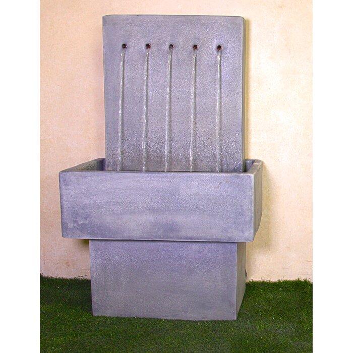 Quintus Concrete Outdoor Wall Fountain - Majestic Fountains