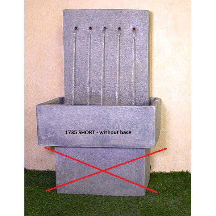 Quintus Concrete Outdoor Wall Fountain - Majestic Fountains