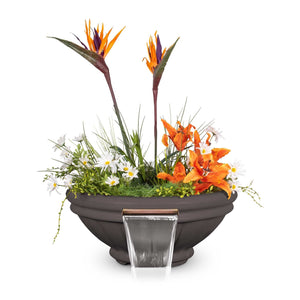 TOP Fires Roma Planter & Water Bowl in GFRC Concrete by The Outdoor Plus - Majestic Fountains