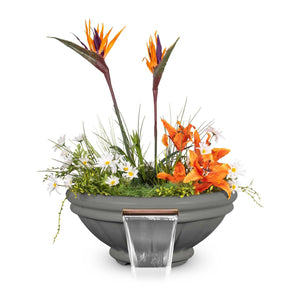 TOP Fires Roma Planter & Water Bowl in GFRC Concrete by The Outdoor Plus - Majestic Fountains