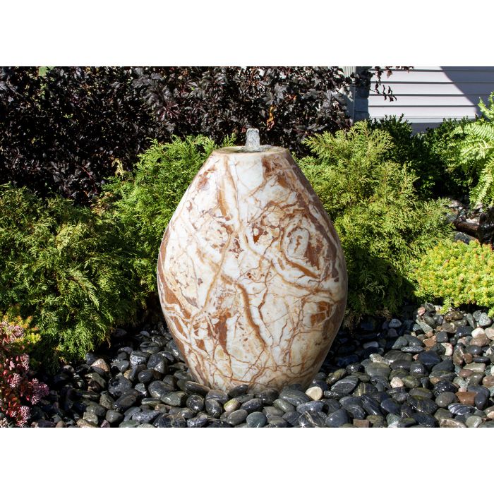 Red Marble 24" - Almond Fountain DIY Kit - Majestic Fountains