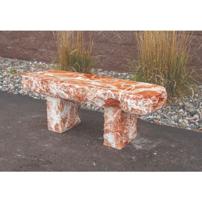 Red Onyx Bench 45" Length - ABBR045 - Majestic Fountains