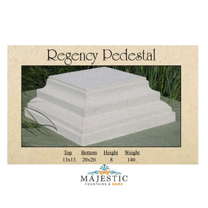 Regency Pedestal in GFRC - Majestic Fountains