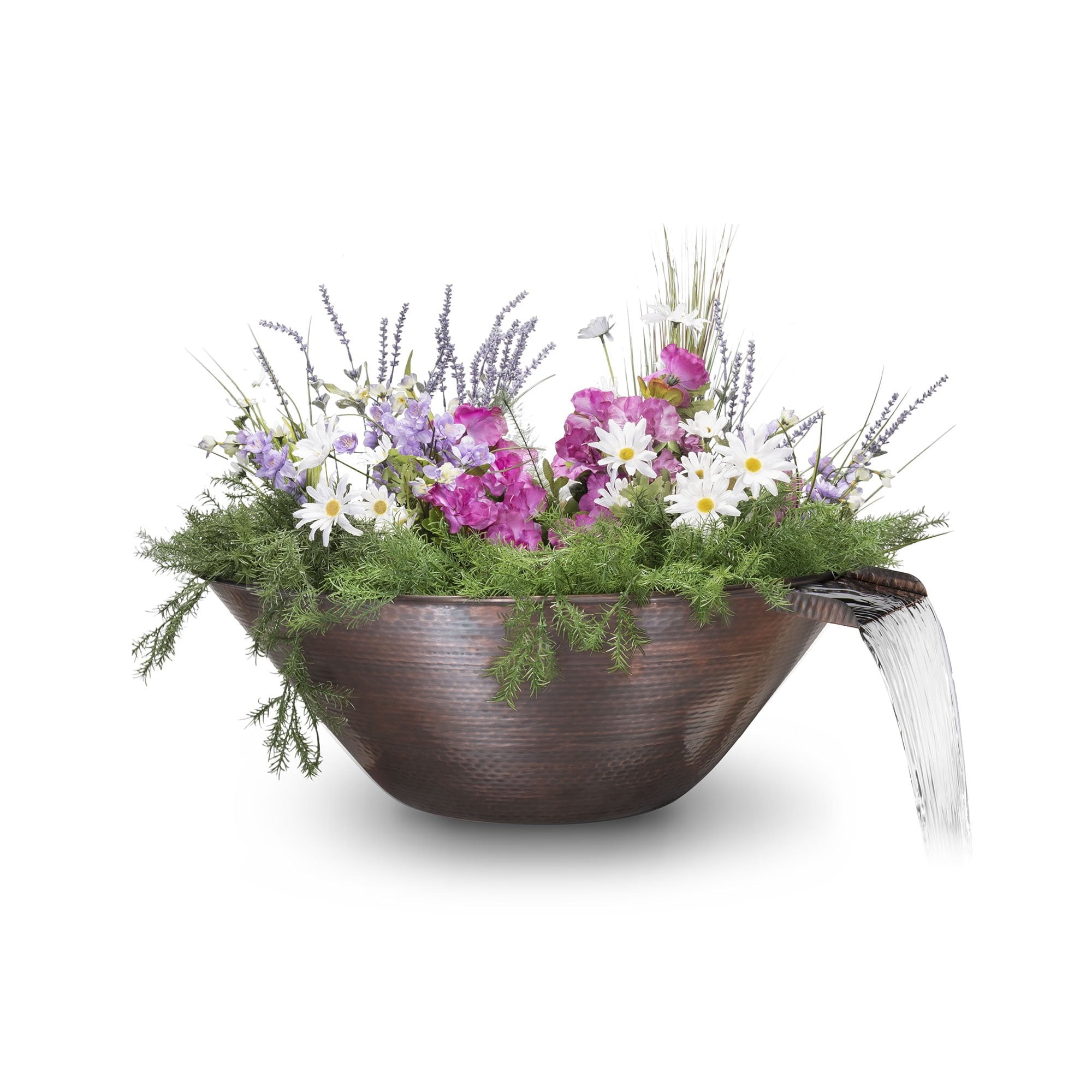 TOP Fires Remi Planter & Water Bowl in Copper by The Outdoor Plus - Majestic Fountains