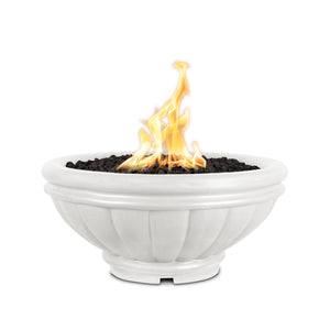 TOP Fires Roma Round Fire Bowl in GFRC Concrete by The Outdoor Plus - Majestic Fountains