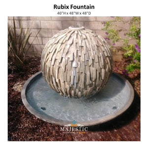 Rubix Fountain - Outdoor Fountain by Gist G-RUBF-35