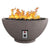 Sanctuary Fire Bowl - 13 1/2" H x 30" W - Over 2.5 ft wide - Majestic Fountains