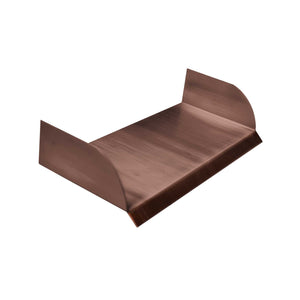 The Outdoor Plus Straight Flow Spillway Scupper - in Copper - Majestic Fountains