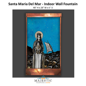 Harvey Gallery Santa Maria Del Mar - Indoor Wall Fountain - Majestic Fountains