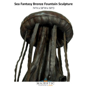 Sea Fantasy Bronze Fountain Sculpture - Majestic Fountains and More