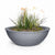 TOP Fires Sedona Powder Coated Metal Planter Bowl by The Outdoor Plus - Majestic Fountains