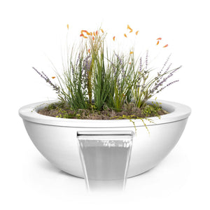 TOP Fires Sedona Powder Coated Metal Planter & Water Bowl by The Outdoor Plus - Majestic Fountains