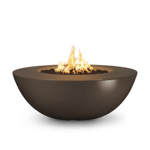 TOP Fires Sedona Wide Legde Round Fire Pit in GFRC Concrete by The Outdoor Plus - Majestic Fountains
