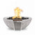 TOP Fires Sedona Woodgrain Fire & Water Bowl by The Outdoor Plus - Majestic Fountains