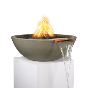 TOP Fires Sedona Fire & Water Bowl in GFRC Concrete The Outdoor Plus - Majestic Fountains