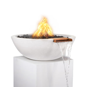 TOP Fires Sedona Fire & Water Bowl in GFRC Concrete The Outdoor Plus - Majestic Fountains