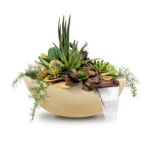 TOP Fires Sedona Planter & Water Bowl in GFRC Concrete by The Outdoor Plus - Majestic Fountains