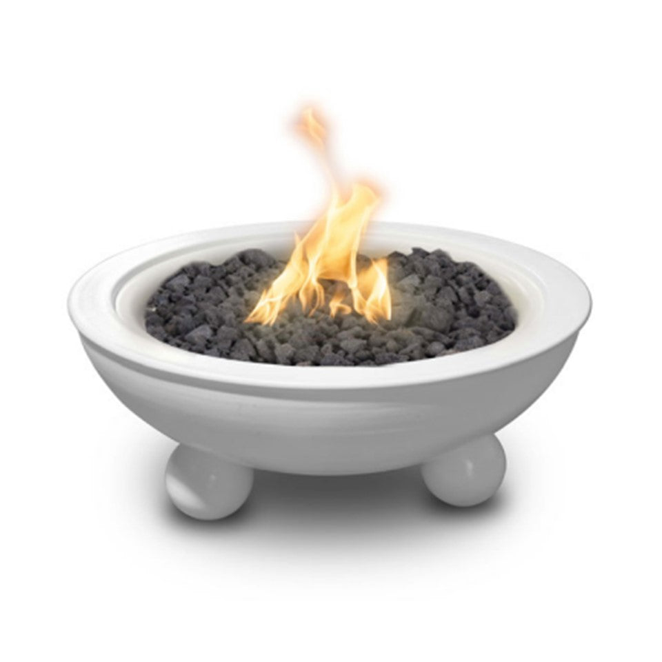 Sedona Fire Bowl with Round Legs in Powder Coated Metal by The Outdoor Plus + Free Cover