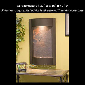 Adagio Serene Waters 36"H x 21"W - Indoor Wall Fountain - Majestic Fountains