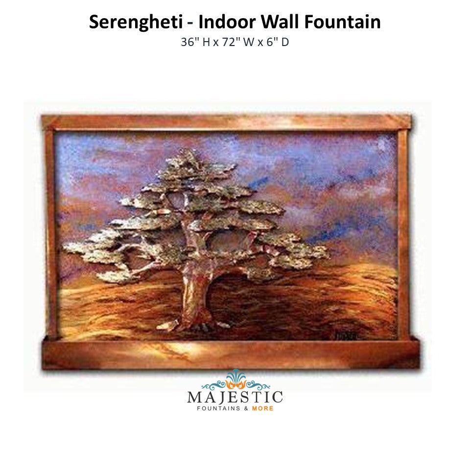 Harvey Gallery Serengheti - Indoor Wall Fountain - Majestic Fountains