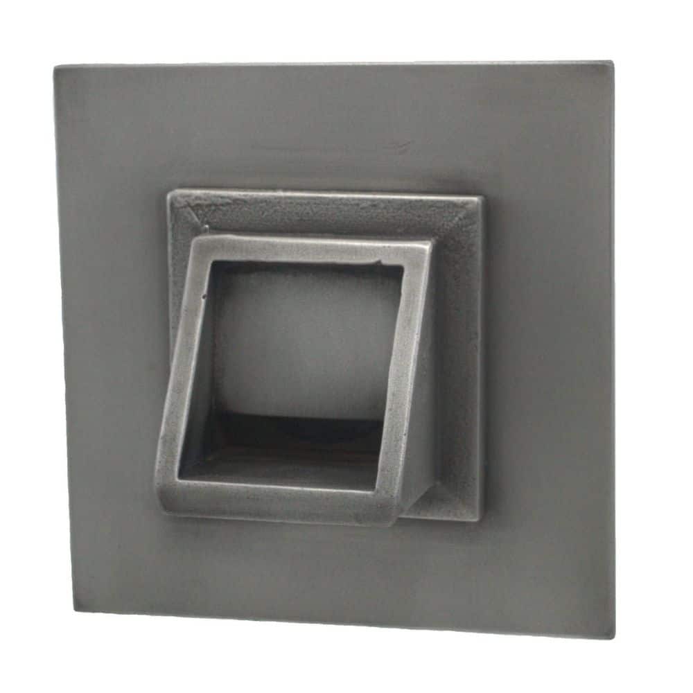 Short Square Scupper with Square Backplate - Majestic Fountains