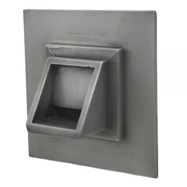 Short Square Scupper with Square Backplate - Majestic Fountains