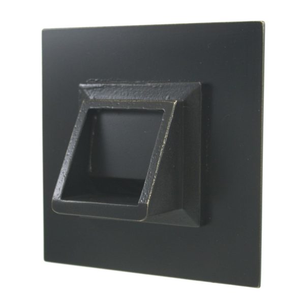 Short Square Scupper with Square Backplate - Majestic Fountains