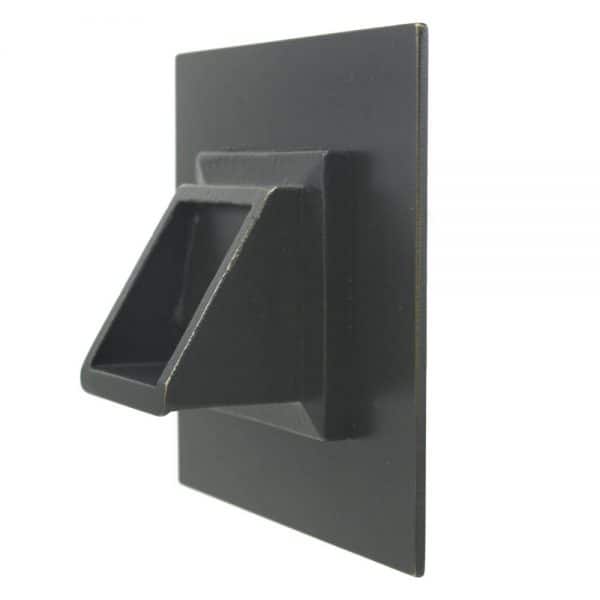 Short Square Scupper with Square Backplate - Majestic Fountains