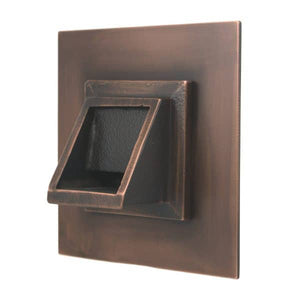 Short Square Scupper with Square Backplate - Majestic Fountains