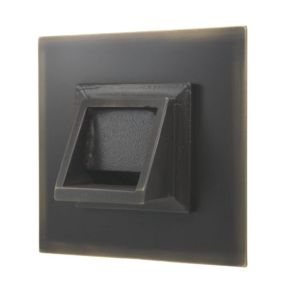 Short Square Scupper with Square Backplate - Majestic Fountains