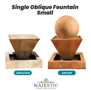 Single Oblique Small - Majestic Fountains and More