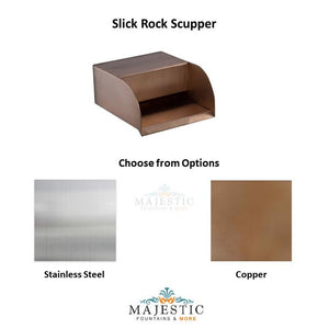 Slick Rock - scupper Material Options - Majestic Fountains