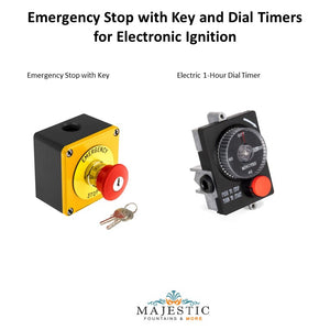 The Outdoor Plus Emergency Stop with Key with Dial Timer For Electronic Ignition  MajesticFountains.com