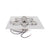 TOP Fires Square Flat Pan & Lotus Burner in Stainless Steel with Electronic ignition Kit By The Outdoor Plus - Majestic Fountains