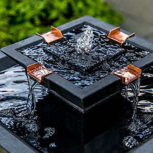 Square One Fountain in Cast Stone by Campania International - Majestic Fountains and More