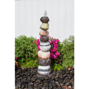 Stacked Pebble Fountain-Complete fountain kit - Majestic Fountains