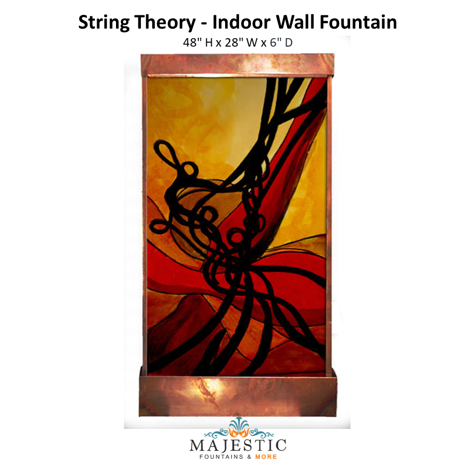 Harvey Gallery String Theory - Indoor Wall Fountain - Majestic Fountains