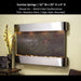 Adagio Sunrise Springs 35"H x 52"W - Indoor Wall Fountain - Majestic Fountains