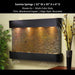 Adagio Sunrise Springs 35"H x 52"W - Indoor Wall Fountain - Majestic Fountains