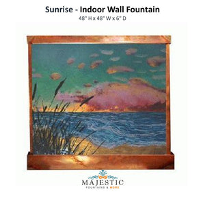 Harvey Gallery Sunrise - Indoor Wall Fountain - Majestic Fountains
