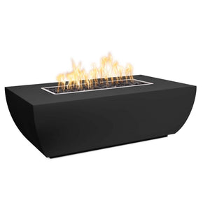 TOP-Avalon Linear Fire Pit-Powder Coat in Black-Majestic Fountains and More