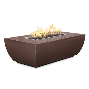 TOP-Avalon Linear Fire Pit-Powder Coat in Copper Vein-Majestic Fountains and More