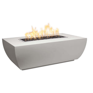 TOP-Avalon Linear Fire Pit-Powder Coat in Pewter-Majestic Fountains and More
