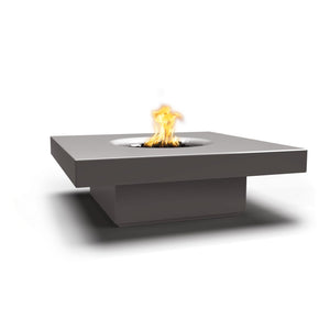 TOP Fires Balboa 15" Tall Square Fire Table in GFRC Concrete by The Outdoor Plus - Majestic Fountains