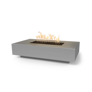 The Outdoor Plus Cabo linear Fire Pit in GFRC Concrete + Free Cover