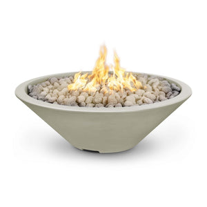 TOP Fires Cazo Fire Pit - No Ledge - in GFRC concrete by The Outdoor Plus - Majestic Fountains