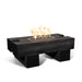 Palo Fire Pit in Woodgrain Concrete Fire Pit by The Outdoor Plus - Majestic Fountains