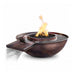TOP Fires Sedona Gravity spill Fire & Water Bowl in Copper by The Outdoor Plus - Majestic Fountains